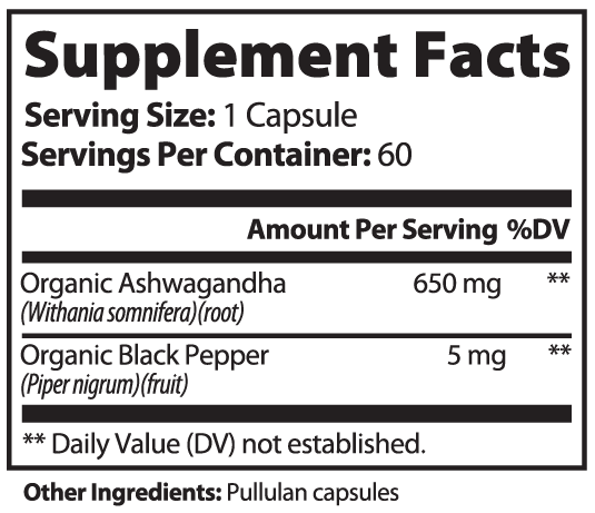 Ashwagandha + Black Pepper