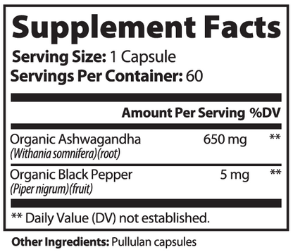 Ashwagandha + Black Pepper