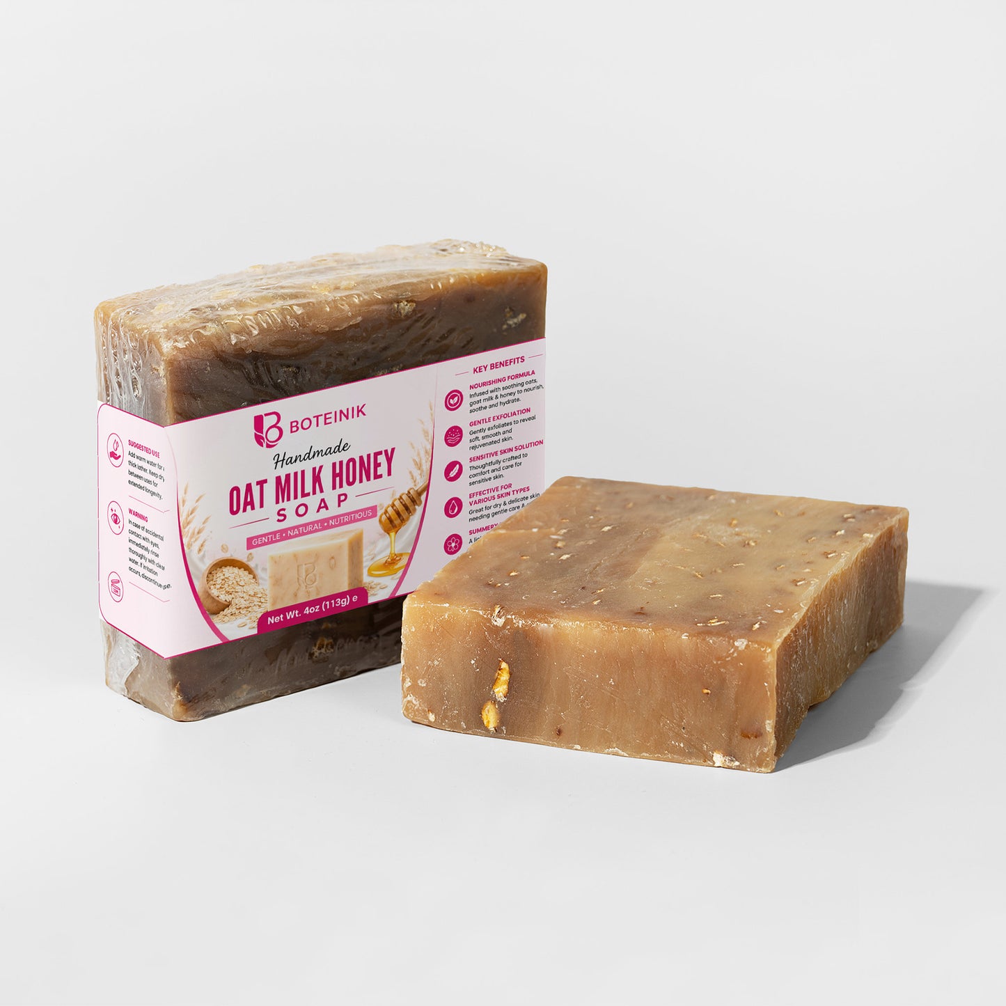 Handmade Oat Milk Honey Soap