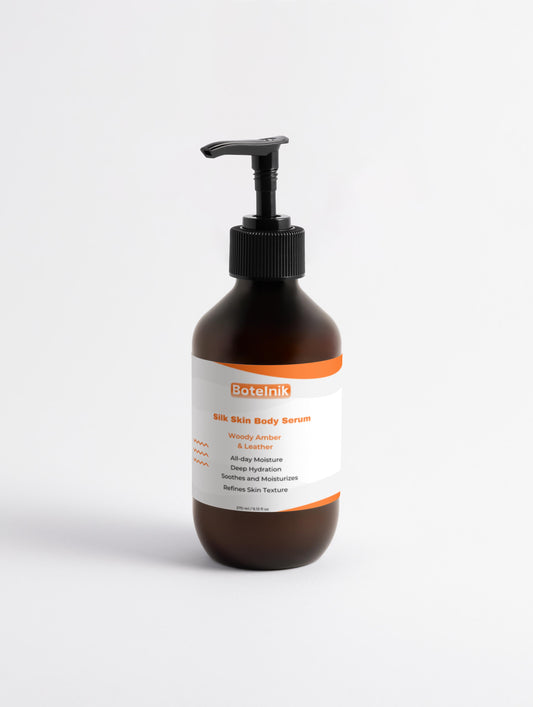 Silk Skin Body Serum, Woody Amber & Leather